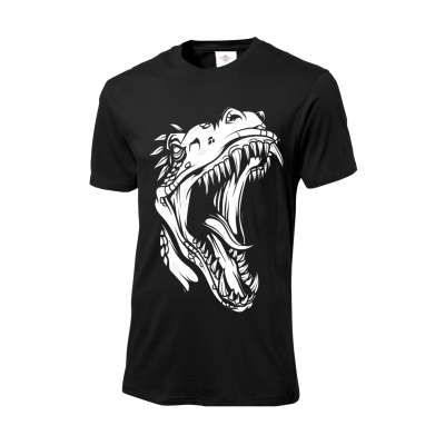 Dinosaur Jaws Black Tee