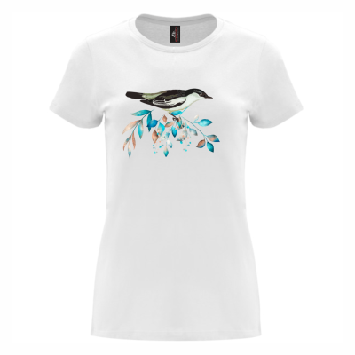 Murphy Hills Bird Tree Ladies White T-Shirts I