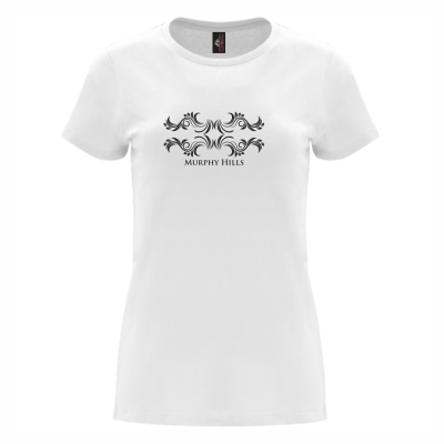 Murphy Hills Peacock Ladies White T-Shirt II